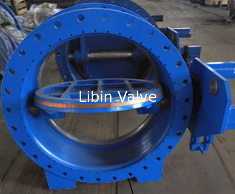 AWWA DN1000 Worm Gear eccentrica valvola farfalla / valvola farfalla industriale Materiale in ferro fuso