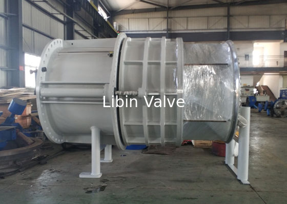 DN1600 soupape à cône fixe anti-cavitation / soupape à autorégulation de pression avec capot de déviation