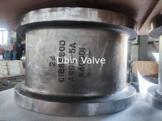 デュプレックスステンレス鋼のダブルディスクチェックバルブ