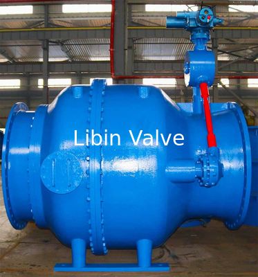 AWWA DN1400 Regolare la scatola di ingranaggi a pistone Valvola azionata Temperatura 120°C Max Per il controllo del flusso / taglio