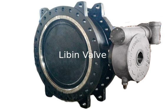 Low Torque Double Flanged Butterfly Valve , High Temp Butterfly Valve Field Replaceable Seats