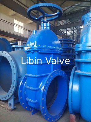 Small Flow Resistance Metal Seated Gate Valve , Easy Install Ductile Iron Gate Valve